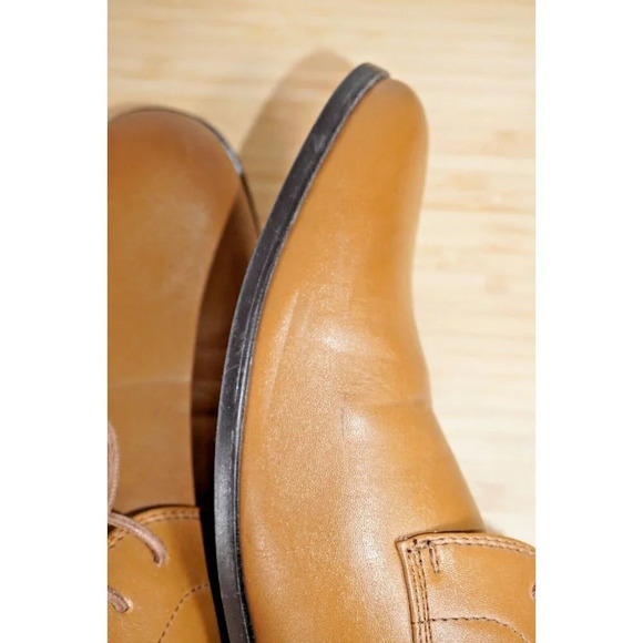 PERRY ELLIS PORTFOLIO MENS RYAN SIZE 11.5 DRESS SHOES NO BOX TAN COLOR - Picture 6 of 8